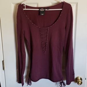 Harley Davidson Womens pull over top